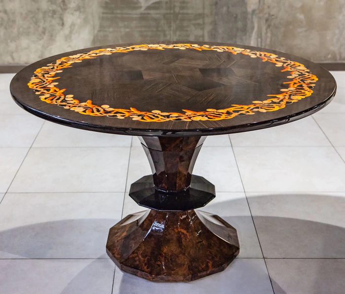 Set with amber inlay "Morning in Paris"